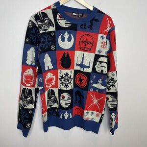 Star Wars Men's Crewneck Sweater - Red, Blue, White
